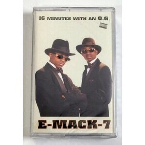 E-MACK-7 - 16 MINUTES WITH AN‎ O.G. (1997) - HIP HOP CASSETTE - SEALED!
